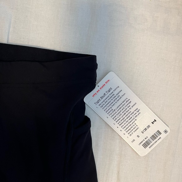 Lululemon Tight stuff tight black size small brand new with tag - Picture 3 of 3